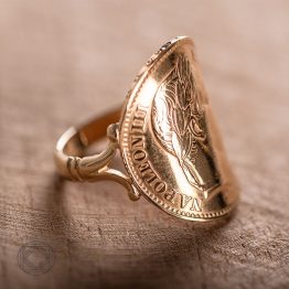 Bague avec napoléon de 20frs -joaillier fabricant Bosc-joaillerie
